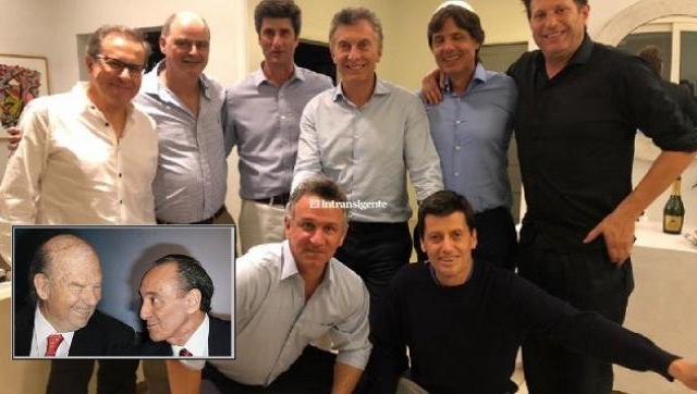 El presidente Macri con periodistas y dueños de medios.