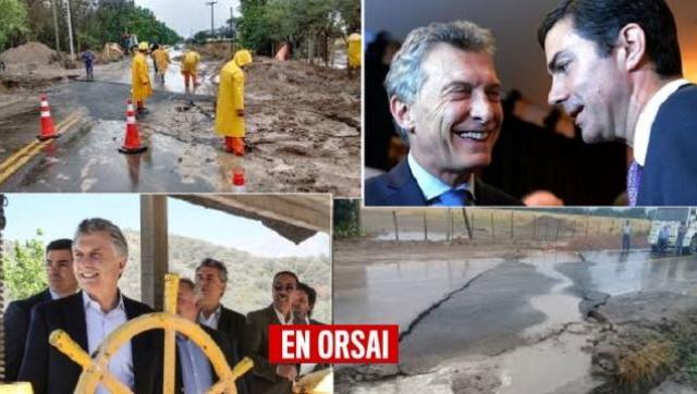 Obra inaugurada por Macri y Urtubey provoca desastre por fallas en su construcción