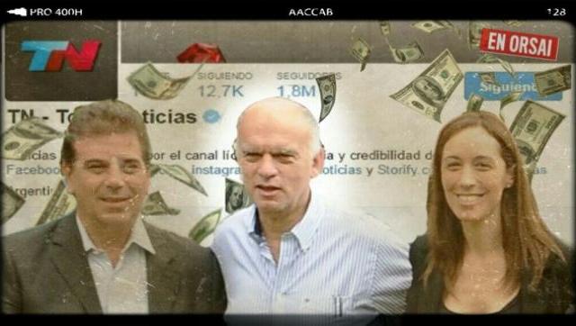De nuestros impuestos: Grindetti le paga 300.000 mil a TN de Clarín