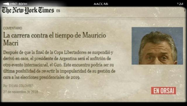 The New York Times: la nota más dura contra el gobierno de Macri