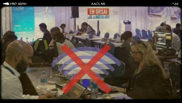 Nuevo papelón internacional: los periodistas de mundo que cubren el G20 sin WiFi