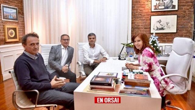 Tres importantes Intendentes del conurbano se reunieron con Cristina en El Patria