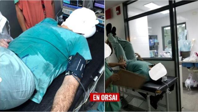 Sin aire y en medio del calor, un médico del San Martín se desmayó en plena cirugía