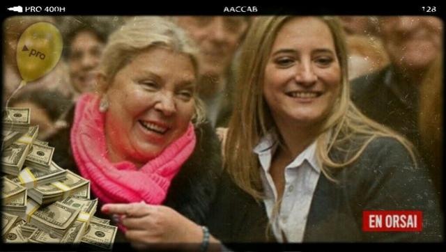 Elisa Carrió y la diputada santafesina por Cambiemos, Lucía Lehmanmn.