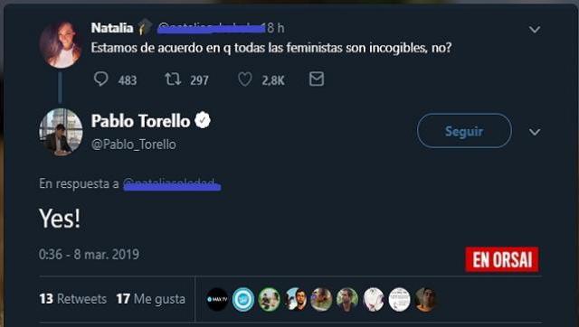 Diputado del PRO dice que las feministas son 