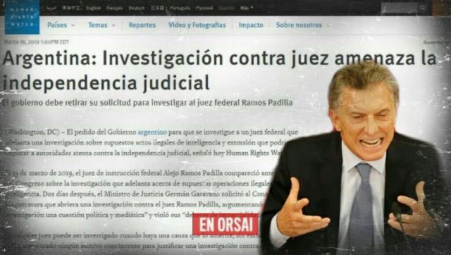 El mundo habla sobre Macri y la persecución a Ramos Padilla: 