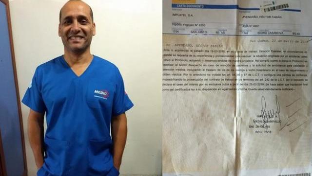 Insólito: despiden a enfermero de Trenes Argentinos por intentar salvar una vida