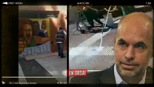 Larreta mandó cuadrillas a borrar todo lo que represente al Día Nacional de la Memoria en CABA