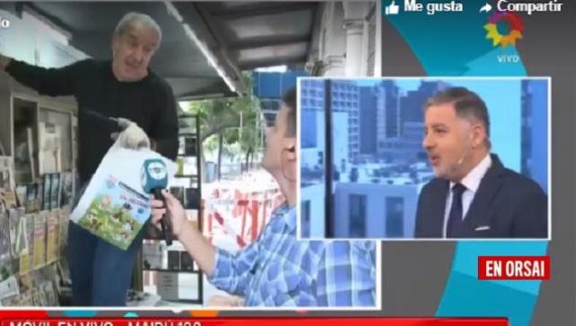 Habló el canillita que criticó a Macri y a Magnetto en la pantalla de canal 13: 