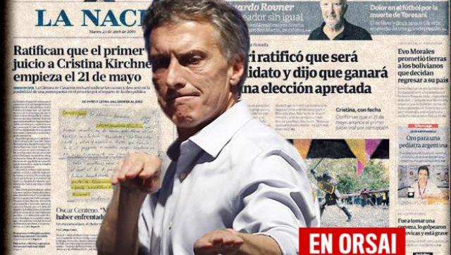 Medios oficiales volvieron a apoyar la candidatura de Macri