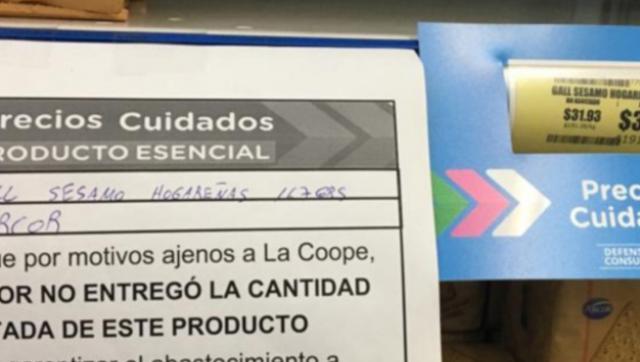 Advierten que el 50% de los Precios Esenciales no están en las góndolas