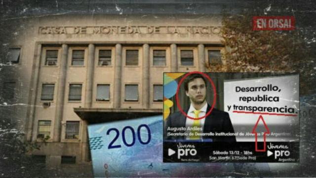 “Joven PRO”, acusado de desvío de fondos, como integrante del Directorio de la Casa de la Moneda