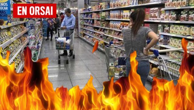 Afirman que la canasta básica se disparó 8 puntos arriba de la inflación