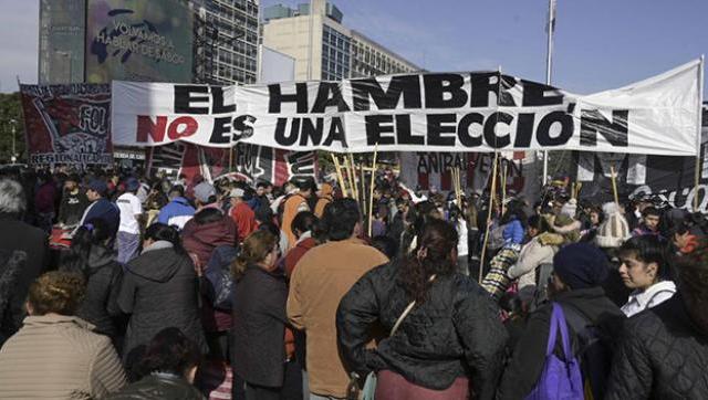 La masiva movilización por el hambre que todos los medios oficialistas silenciaron