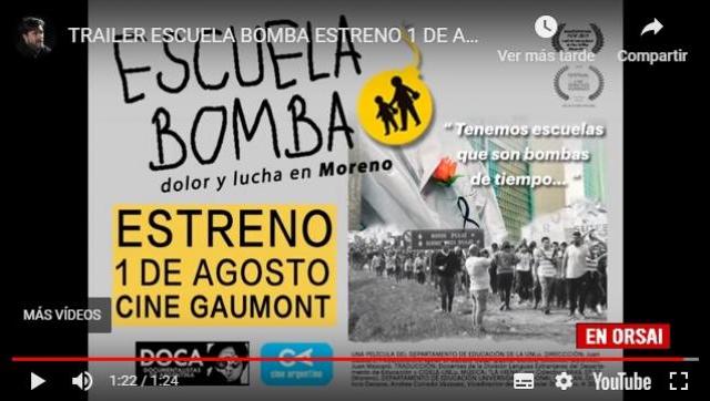 El Incaa bajó el estreno de “Escuela bomba”, el film sobre la muerte de Sandra y Rubén en la escuela de Moreno