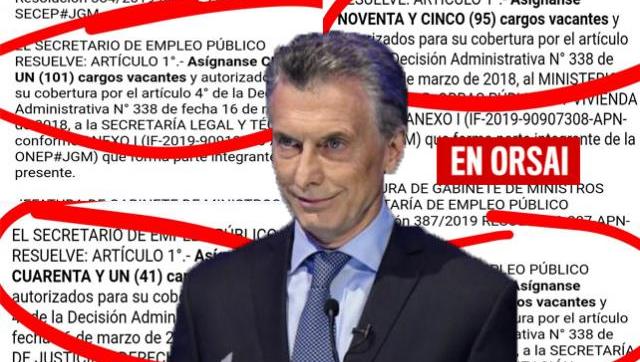 Festival de designaciones macristas en todo el Estado a dos semanas de las elecciones