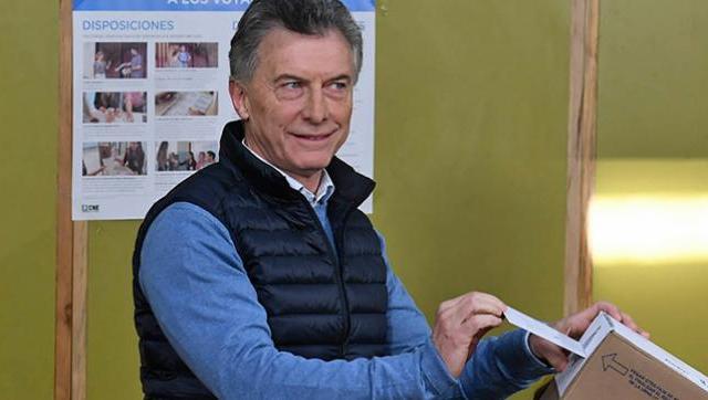Macri se refirió al escrutinio provisorio al momento de ir a votar