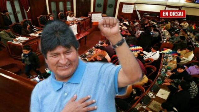 Para la Cámara de Diputados de Bolivia Evo Morales es el presidente