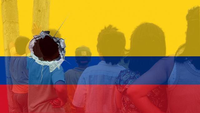 Niños bombardeados en Colombia