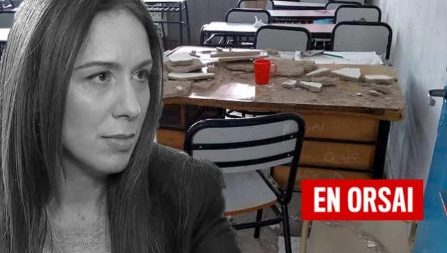 En la provincia de Vidal se caen los techos de las escuelas encima de docentes y estudiantes