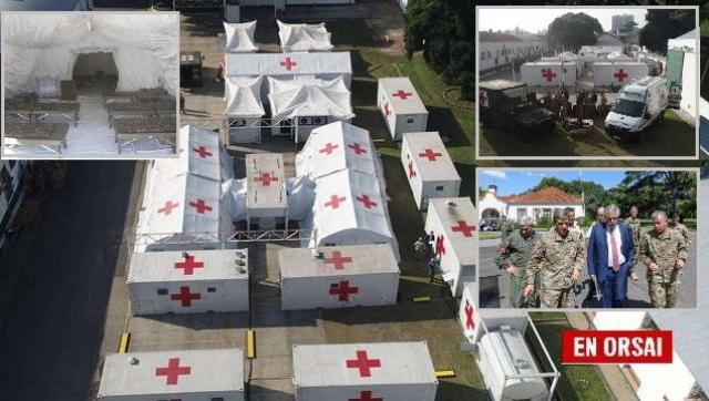 Cómo es el hospital reubicable que el Ejército monta en Campo de Mayo