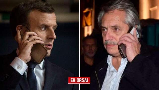 Alberto le propuso a Macron una 