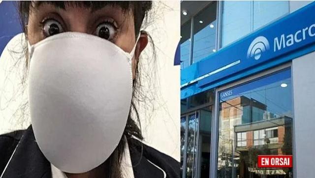 El banco Macro le dio a sus trabajadores corpiños en lugar de barbijos