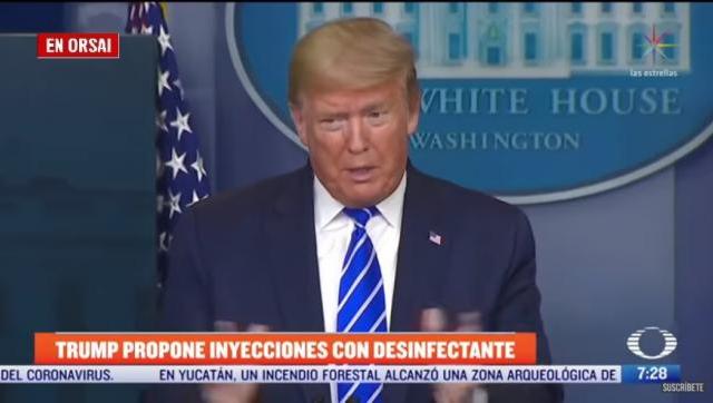 Varios casos de intoxicación por desinfectante en EEUU horas después de las palabras de Trump