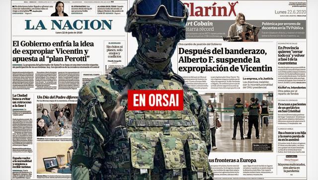 Periodismo de guerra: Clarín y La Nación atacan a Alberto y Axel