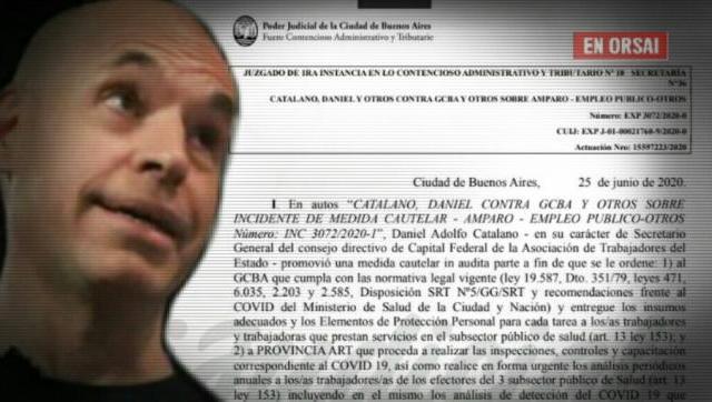 La Justicia intimó a Larreta para que entregue elementos de protección e insumos al personal de salud