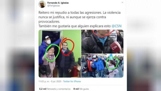 Quisieron instalar que uno de los agresores era un infiltrado pero se cayó la opereta