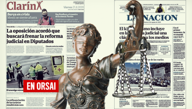 Atacan de nuevo: medios opositores cargan contra la reforma judicial