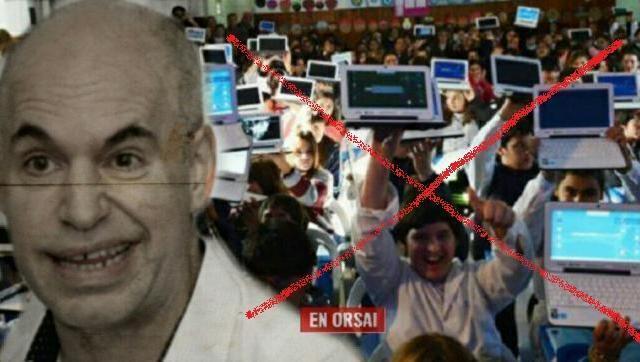 Larreta gasta $ 16.040.639,24 en televisores y le niega las computadoras a lxs chicxs