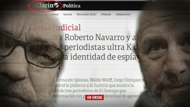 El diario UltraMacrista Clarín festejando la denuncia contra periodistas, ¿Se imaginan si las cosas fueran al revés?