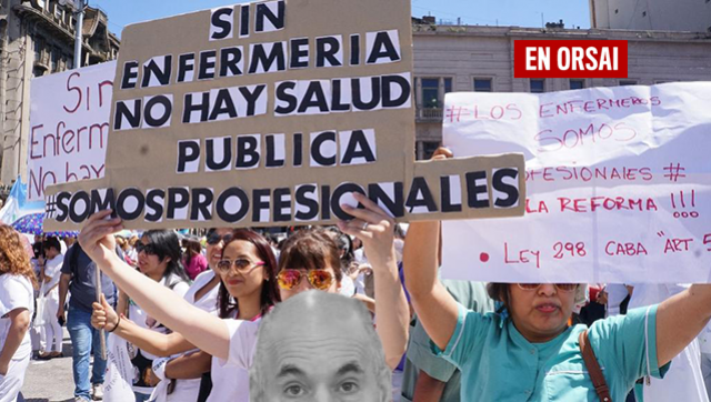 Los enfermeros de Ciudad se volvieron a movilizar para que Larreta los reconozca