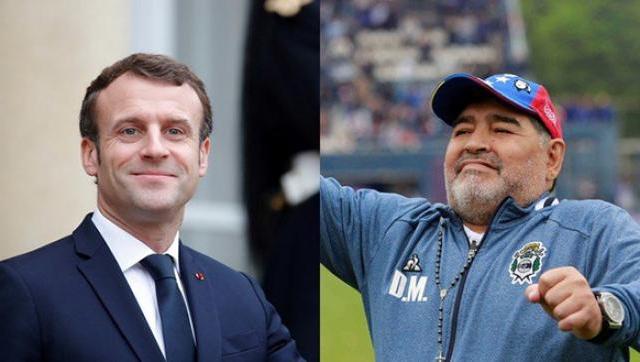 El sentido homenaje de Emmanuel Macron por el fallecimiento de Diego Maradona