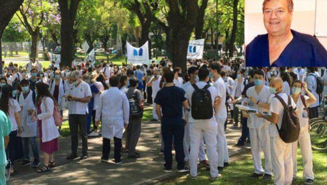 Médico fallece en medio de una marcha exigiendo salarios dignos a Rodríguez Larreta
