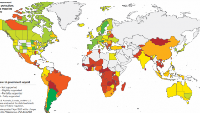 Argentina encabezando el ranking mundial de apoyo a los trabajadores en plena pandemia