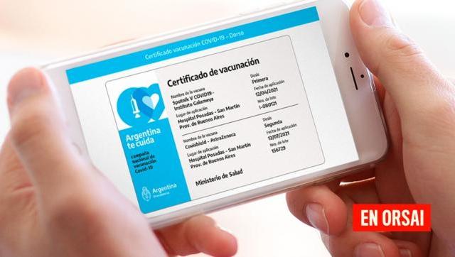Más de 7 millones de Argentinos tienen el certificado de vacunación digital en sus celulares