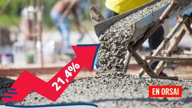 En Julio la producción de cemento portland creció el 21,4%