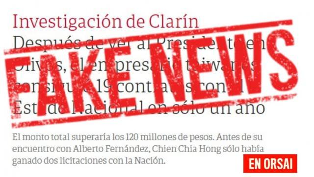 Otra mentira de Clarín: Es 