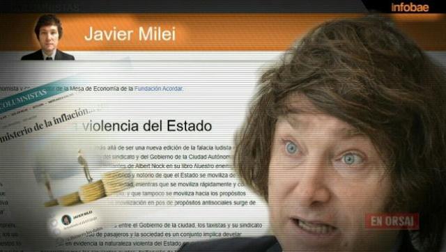 Las columnas de Javier Milei en El Cronista o en Infobae son un plagio a autores Austríacos