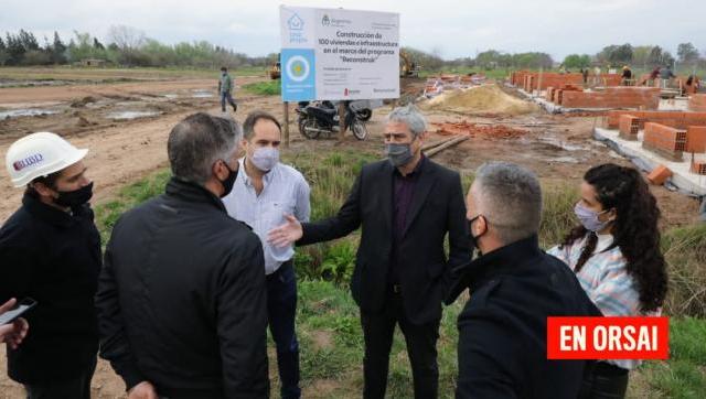 En Navarro se reactivó la construcción de 100 viviendas abandonadas por el macrismo