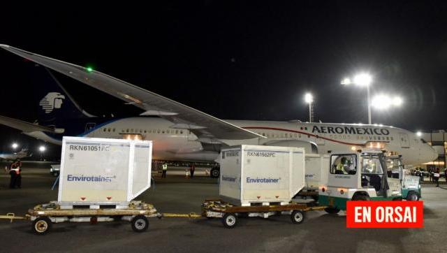 Arriba hoy un cargamento con más de 500 mil dosis de Astrazeneca