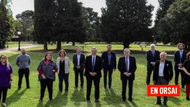 Alberto recibió en Olivos a los expertos e infectólogos que lucharon contra el COVI-19