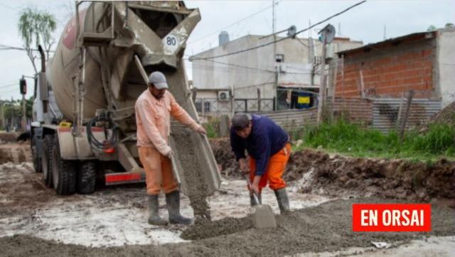 En Quilmes avanza la pavimentación en el Barrio Sayonara