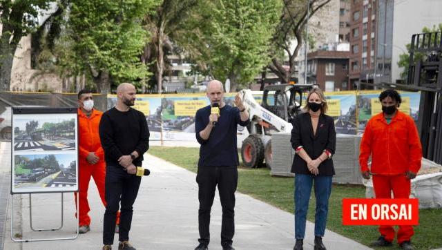 Larreta inaugura paradas de colectivos con carriles únicos al que llama Metrobús