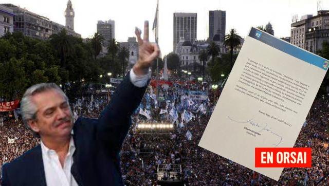 Alberto convocó a movilizar este 17 de Octubre a todas las plazas del país 