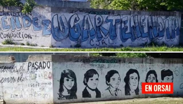En Morón Juntos por el Cambio tapó un mural en homenaje a víctimas de la Noche de los Lápices