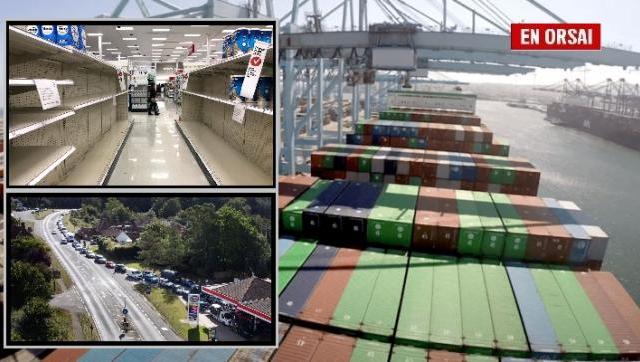 El colapso del puerto de Los Angeles ha generado desabastecimiento en toda la costa oeste de Estados Unidos (Foto: CBS News)